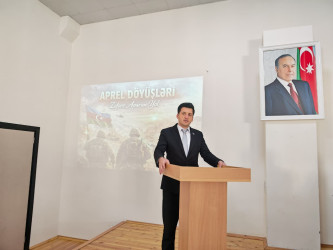 Xızı rayonunda “Aprel döyüşləri” Zəfərə aparan yol! adlı tədbir keçirilib