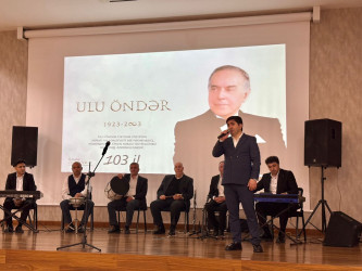 Ümummilli Lider Heydər Əliyevin anadan olmasının 103-cü ildönümünə həsr edilmiş “Müstəqilliyimizin Memarı-Heydər Əliyev ” adlı tədbir keçirlmişdir.