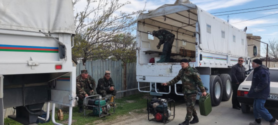 Subasmanın nəticələrinin aradan qaldırılması istiqamətində tədbirlər davam etdirilir.