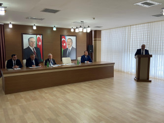 Xızı rayonunda 2025-ci ilin sosial-iqtisadi inkişafın yekunları və qarşıda duran vəzifələrə həsr olunmuş hesabat yığıncağı keçirilib.