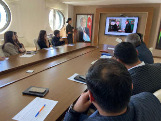 Dövlət qulluğunda çalışan şəxslər üçün “Dövlət müəssisələrində səmərəli ünsiyyət, komanda işi və etik davranış qatdaları ” mövzusunda təlim keçirilib.