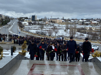 20 Yanvar faciəsinin 35-ci ildönümü Xızı rayonunda da qeyd edilib.