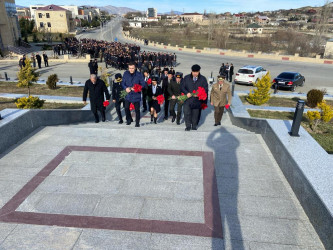Xızı rayonunda “20 Yanvar Ümumxalq hüzn günü”nün 34-cü ildönümü qeyd edildi.