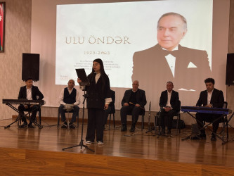 Ümummilli Lider Heydər Əliyevin anadan olmasının 103-cü ildönümünə həsr edilmiş “Müstəqilliyimizin Memarı-Heydər Əliyev ” adlı tədbir keçirlmişdir.
