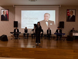 Ümummilli Lider Heydər Əliyevin anadan olmasının 103-cü ildönümünə həsr edilmiş “Müstəqilliyimizin Memarı-Heydər Əliyev ” adlı tədbir keçirlmişdir.