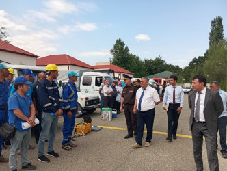 Xızı rayonunda xəbərdarlıq və toplanış üzrə nümunəvi mülki müdafiə məşqi keçirilmişdir.