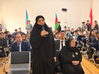 Şəhid Rafiq İsmayılovun adını daşıyan Xızı şəhər tam orta məktəbində anım tədbiri keçirilib.