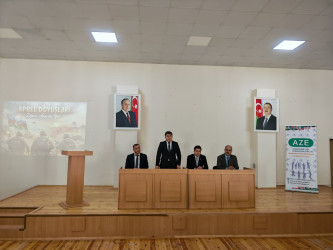 Xızı rayonunda “Aprel döyüşləri” Zəfərə aparan yol! adlı tədbir keçirilib