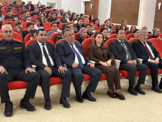 Ümummilli Lider Heydər Əliyevin anadan olmasının 103-cü ildönümünə həsr edilmiş “Müstəqilliyimizin Memarı-Heydər Əliyev ” adlı tədbir keçirlmişdir.