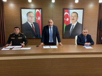 Xızı rayonunda “2025-ci ildə mülki müdafiə sahəsində görülmüş işlərin yekunları və 2026-cı ildə qarşıda duran vəzifələr” mövzusunda müşavirə keçirilmişdir.