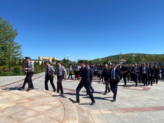 Ümummilli Lider Heydər Əliyevin anadan olmasının 102 illik yubileyi Xızı rayonunda qeyd edlildi