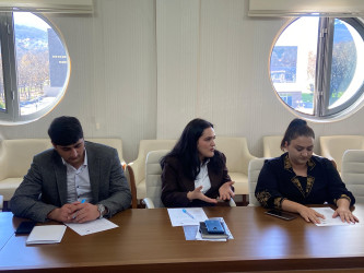 “Dövlət qulluğunda vəzifələrin və ehtiyat kadrlarının idarə edilməsi” mövzusunda təlim keçirilib.