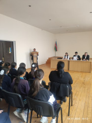 “Uşaq hüquqları. Uşaqları zərərli informasiyadan qoruyaq!” mövzusunda maarifləndirici tədbir keçirilmişdir.