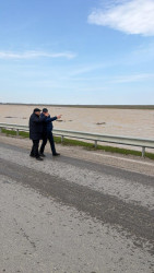 Xızı rayonunda selin törətdiyi fəsadların aradan qaldırılması istiqamətində tədbirlər davam etdirilir
