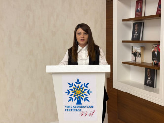 “Yeni Azərbaycan Partiyası cəmiyyətin və ölkənin inkişafında aparıcı qüvvədir” adlı tədbir keçirilib.