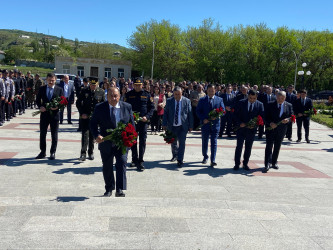 Ümummilli Lider Heydər Əliyevin anadan olmasının 102 illik yubileyi Xızı rayonunda qeyd edlildi
