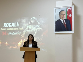 “Xocalı - Səssiz Qurbanların Səsi” mövzusunda tədbir keçirilib.